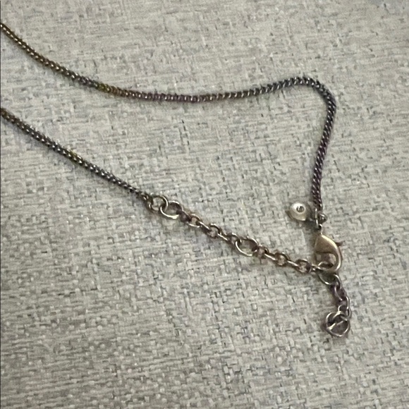 J. Crew Silver Crystal Pendant Necklace - Picture 3 of 4